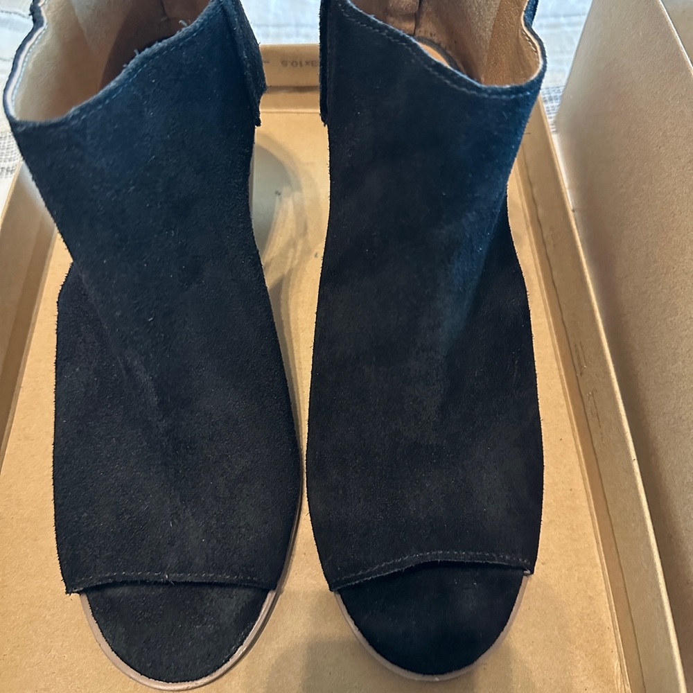 Lucky Brand Black Ankle Boots